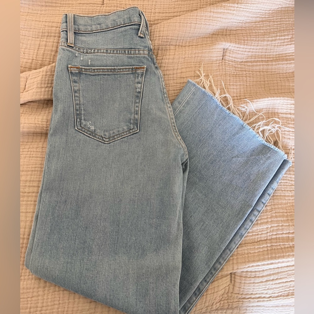 Slvrlake wide leg light wash denim